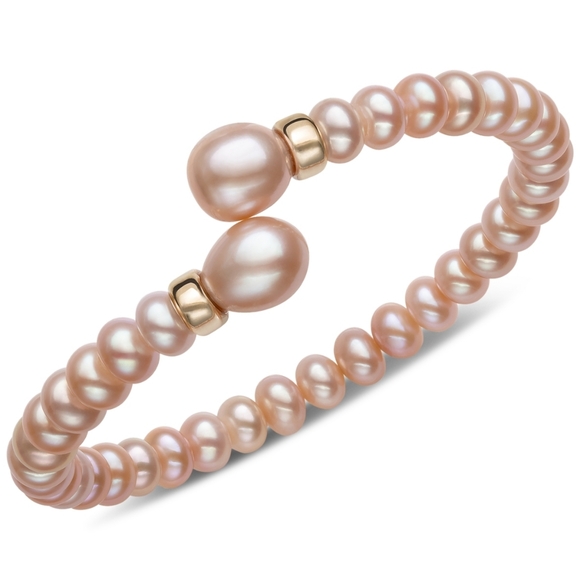 Belle De Mer Jewelry - 14k Pink Cultured Pearl Bracelet